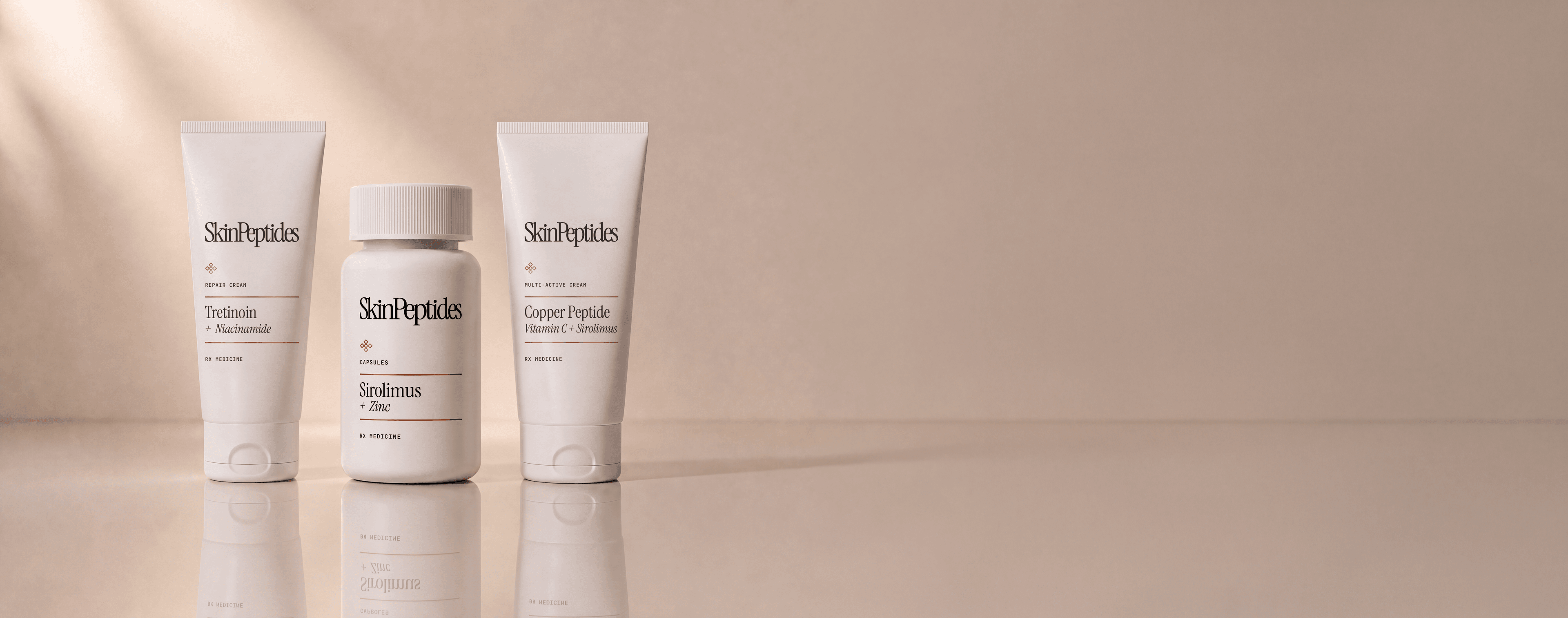 SkinPeptides product lineup